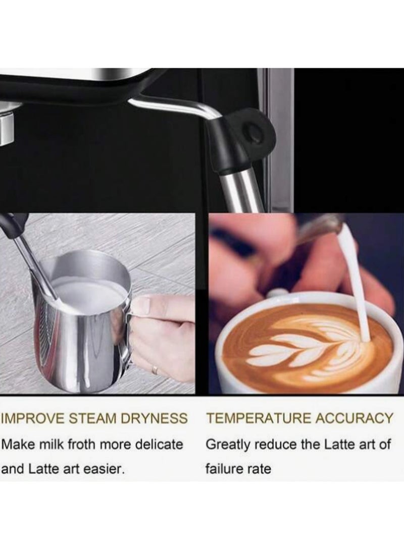 Espresso Coffee Maker Machine with Milk Frothing 20 Bar 850W 1.5L, CM3020-Silver/Black - Image 5