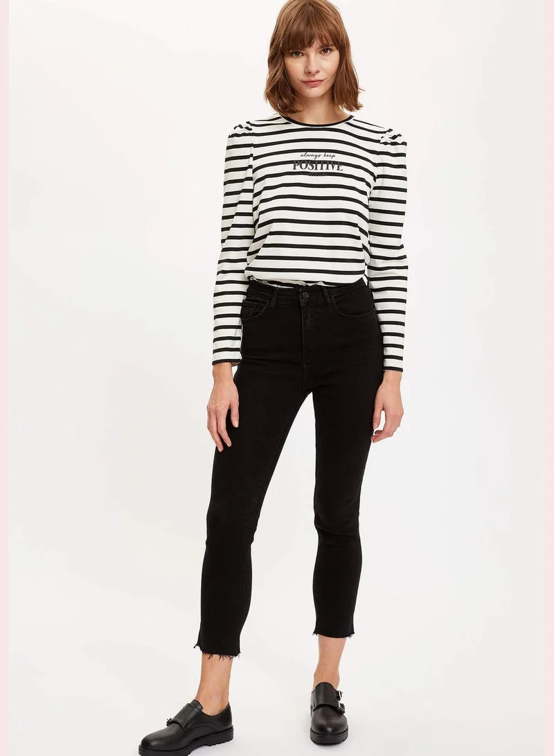 DeFacto Woman Knitted Regular Fit C Neck Sweat Shirt