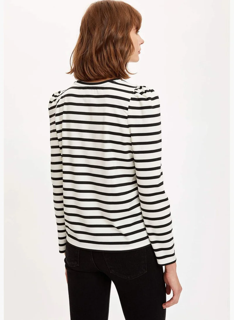 DeFacto Woman Knitted Regular Fit C Neck Sweat Shirt