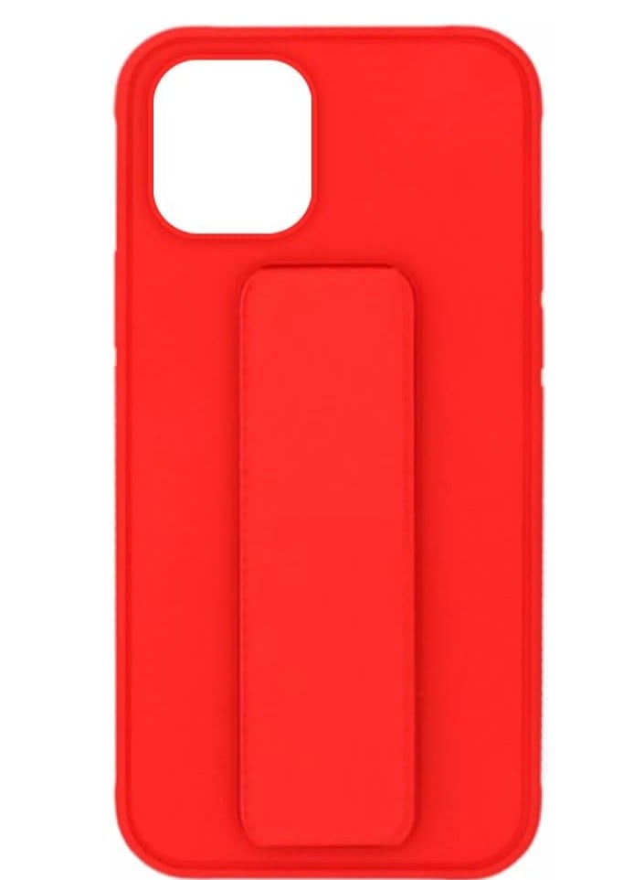 MIGOFAST iPhone 12/12 Pro, Finger Grip Phone holder Case Car Magnetic Multi-function 3 in 1 Shockproof Back Cover Protective Case (iPhone 12/12 Pro Red - Image 2