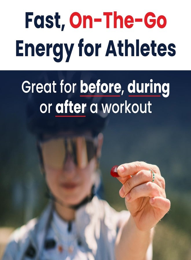 SaltStick Energy Gummies with Electrolytes, Sour Blue Razz, Easy to Chew Electrolyte Gummy, Energy Chews that Taste Great. 10 Packs, 80 Gummies - Image 5