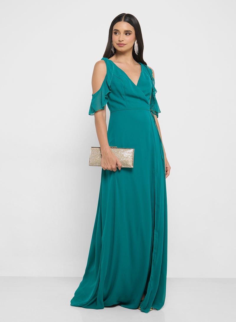 ELLA Cold Shoulder Gown Dress  - Image 4