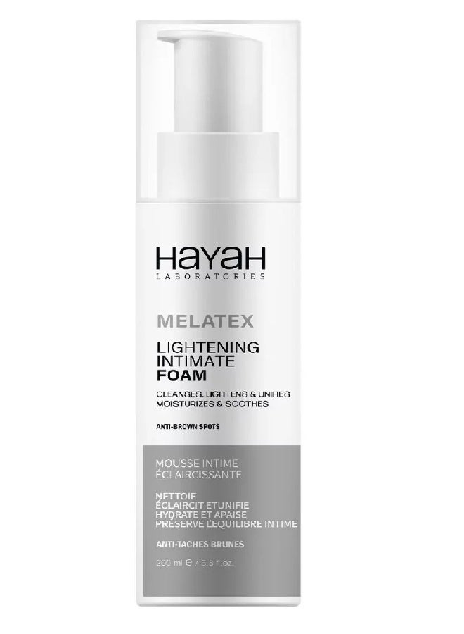 Hayah Laboratories Melatex Lightening Intimate Foam - 200 Ml - Image 1