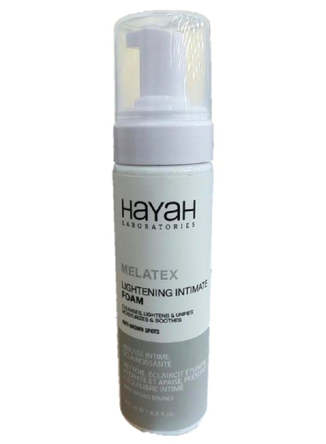 Hayah Laboratories Melatex Lightening Intimate Foam - 200 Ml - Image 2