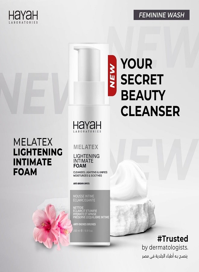 Hayah Laboratories Melatex Lightening Intimate Foam - 200 Ml - Image 3