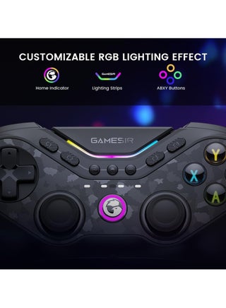 Tarantula T3 Pro Wireless Controller for Switch/PC/iOS/Android with Charging Dock, Bluetooth 2.4G Wired Controller with Anti-Drift TMR Sticks, 9 Mappable Buttons, RGB Lighting,1200mAh, ABXY Layout Switching - view 4
