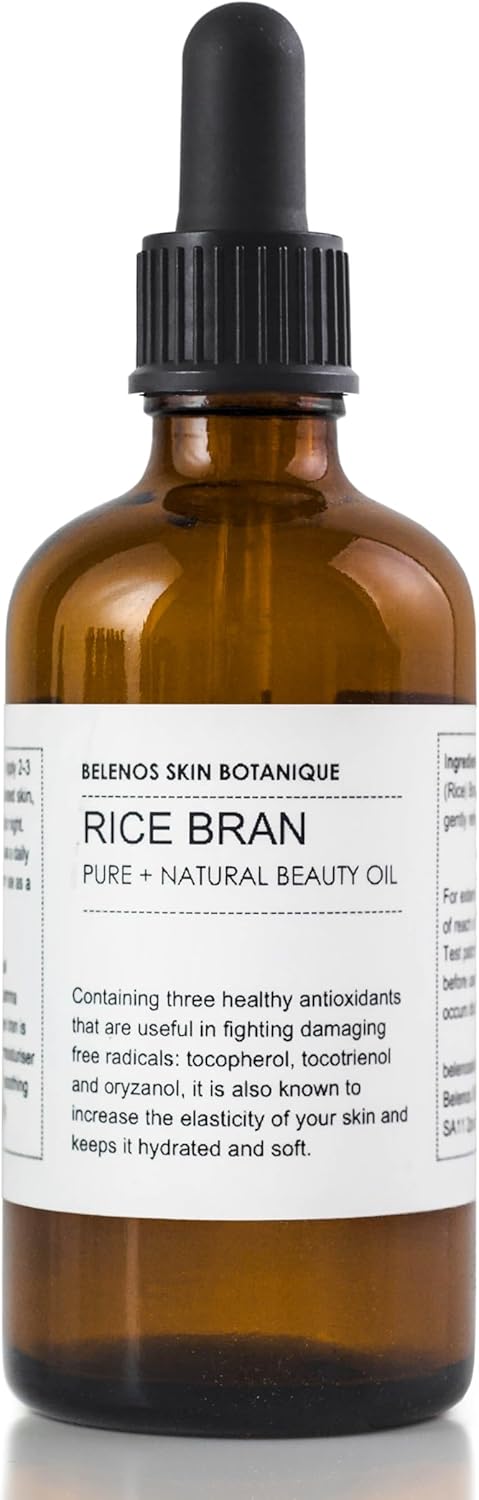 RICE BRAN OIL 100ml Pure Natural Oil For Hair Face Nails Aromatherapy Massage and Oil Dilution Vegan GMO Free