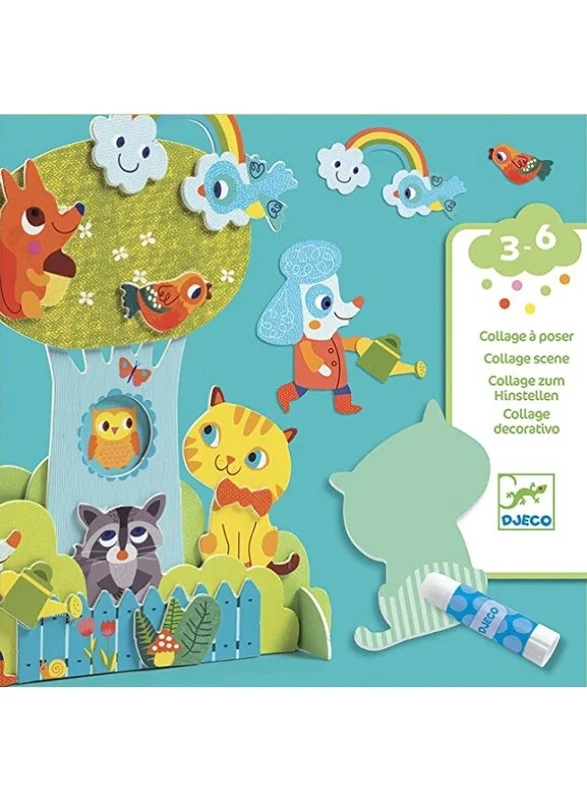 DJECO Garden Collage Scene For Little Ones