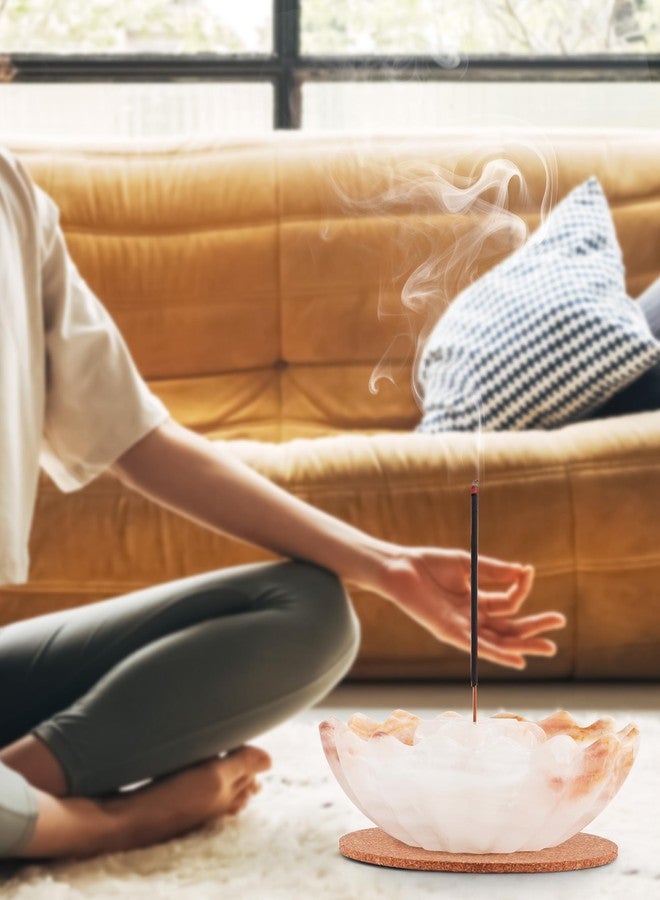 Radicaln Marble Incense Holder for Stick 5.5" Inches White Onyx Handmade Incense Ashtray with 9 Incense Holes - Modern Incenses Burner for Home Décor - Image 2