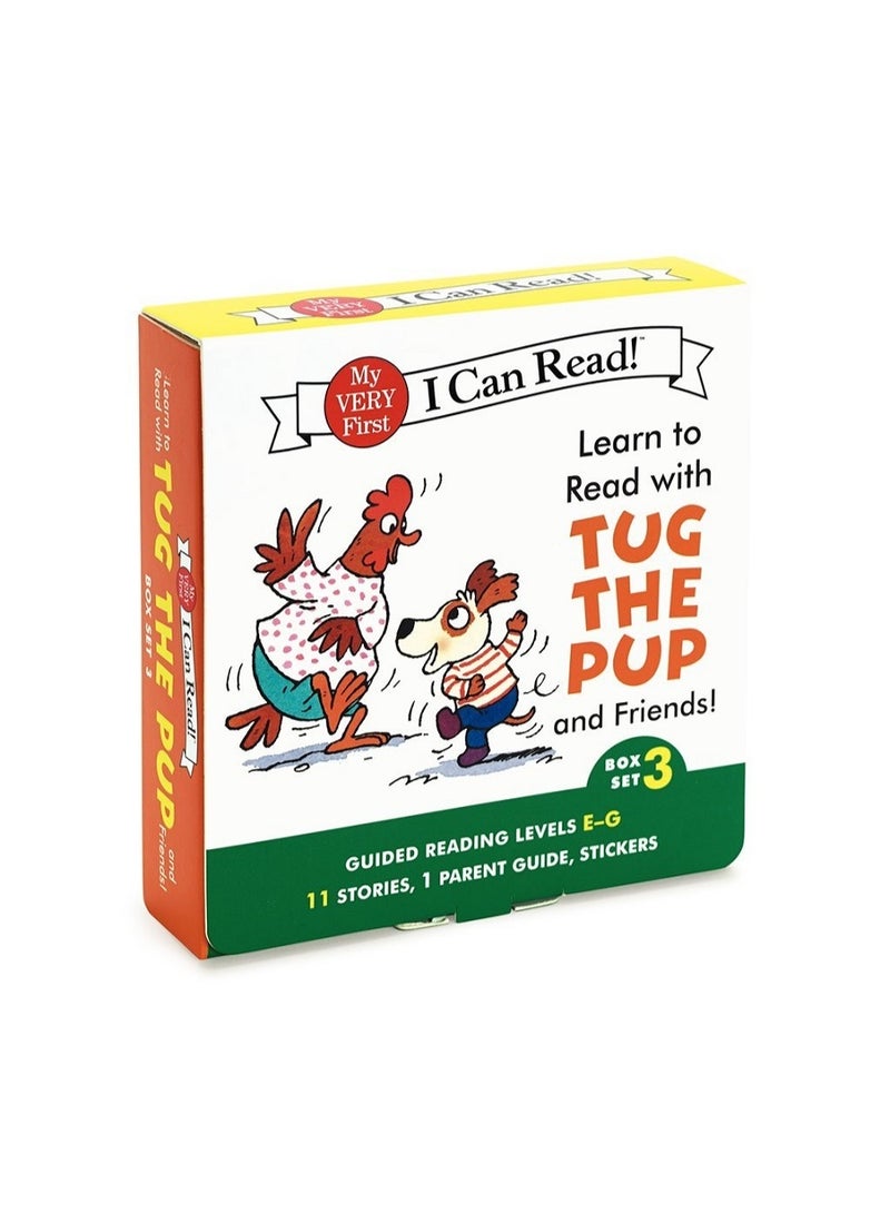 تعلم القراءة مع توغ الجرو وأصدقائه! مجموعة من 3 كتب: المستويات من هـ إلى ز، غلاف ورقي،