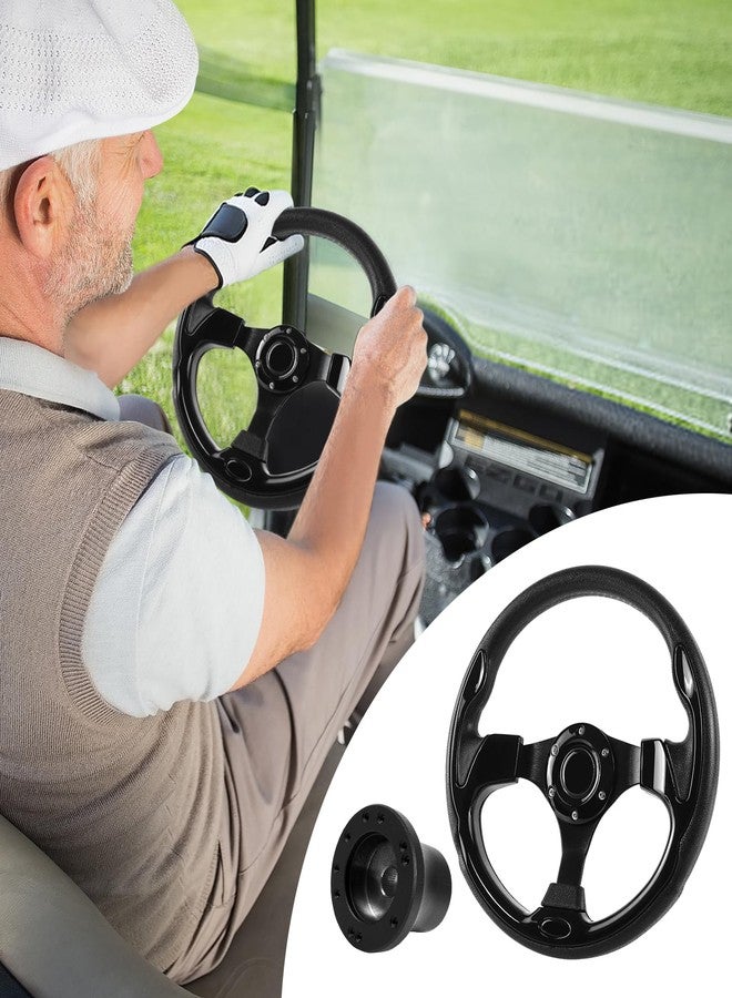 VOONKE Golf Cart Steering Wheel and Golf Adapter for Club Car DS Golf Carts Bundle-(5156BLACK) - Image 4