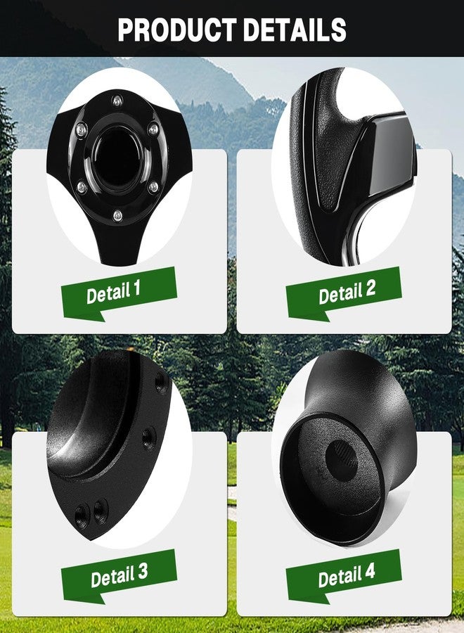VOONKE Golf Cart Steering Wheel and Golf Adapter for Club Car DS Golf Carts Bundle-(5156BLACK) - Image 3