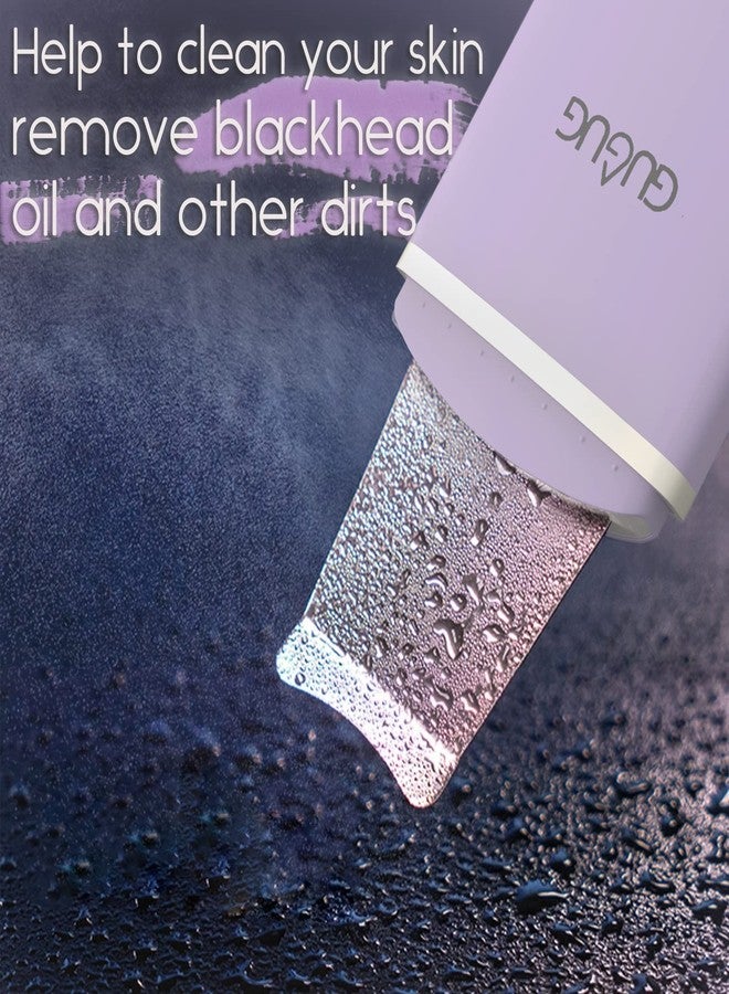 GUGUG Skin Scrubber Face Spatula, 4 Modes Skin Spatula Blackhead Remover Pore Cleaner-Purple - Image 3
