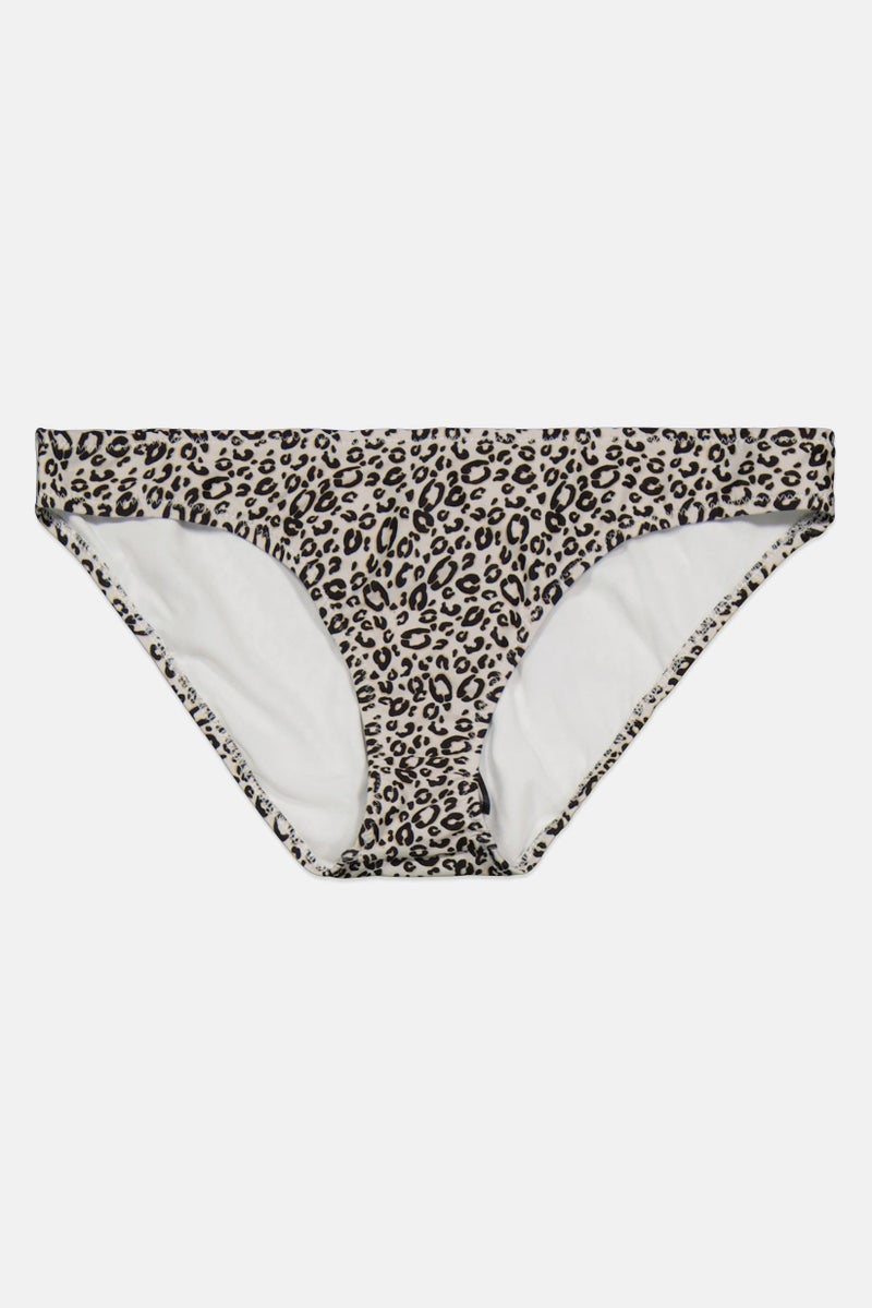 DOROTHY PERKINS Women Animal Printed Bikini Bottom, White  - Image 1