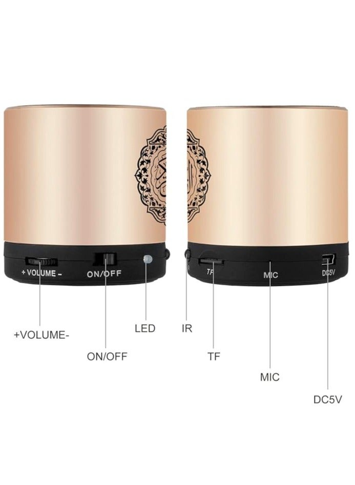 New Digital Quran Player Speaker With Remote Control GOLD - Image 3