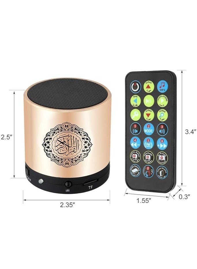 New Digital Quran Player Speaker With Remote Control GOLD - Image 4