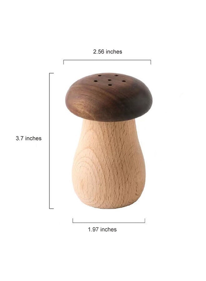 Toothpick Holder, Cute Mushroom Toothpick Dispenser,Wooden Toothpick Container for Kitchen Home Restaurant Dining Room Birthday Hostess Thanksgiving Christmas Gift for Friend Family Wood Decoration - Image 2
