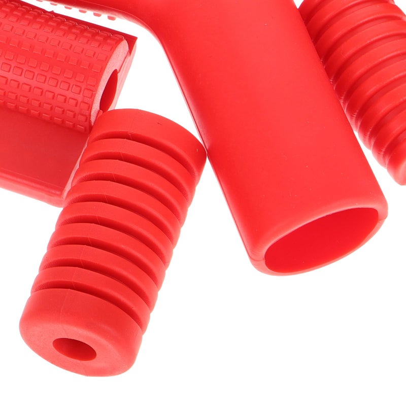 5 Pcs Red Rubber Motorcycle Gear Shift Lever Boots Universal Off Road Dirt Bike - Image 4