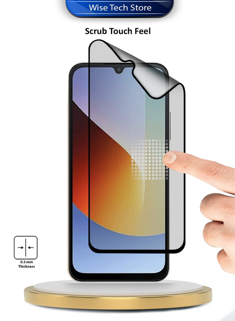 Wtech Xiaomi Redmi A7 Pro 4G / Redmi A7 4G / Xiaomi Poco C85x 5G 2026 Premium Nano Ceramic Full Glue Full Cover Matte Flexible Screen Protector (MSCNMN) - Clear/Black - Image 3