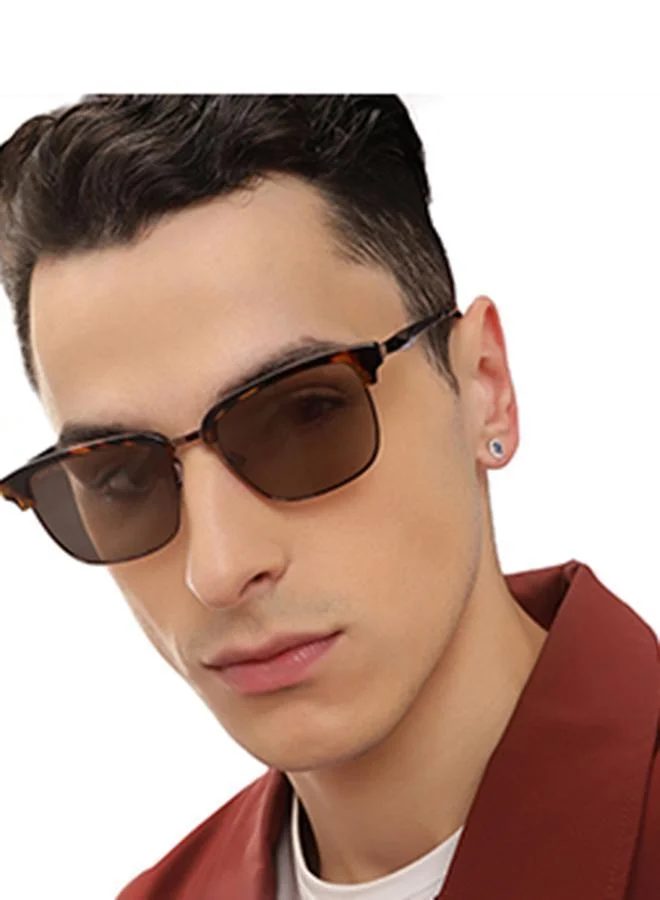 جون جاكوبس نظارة شمسية مستطيلة بإطار كامل أنيقة وفاخرة بحماية % من الأشعة فوق البنفسجية للجنسين عريضة