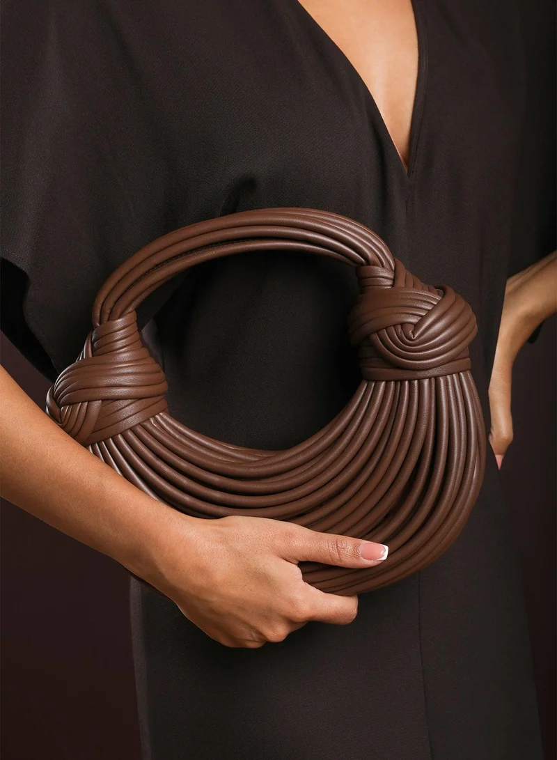ويرز ذات فروم 'Blossom' Curved Metallic Shoulder Bag