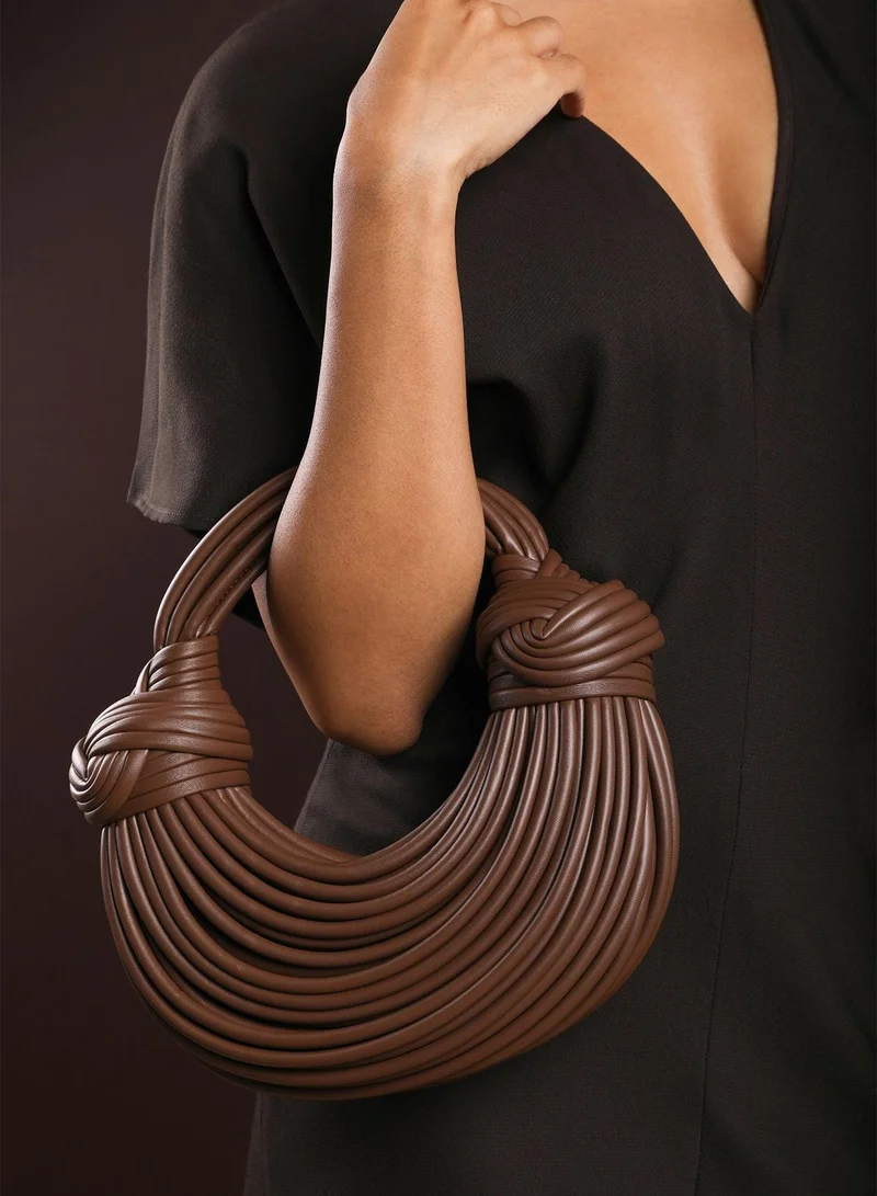 ويرز ذات فروم 'Blossom' Curved Metallic Shoulder Bag