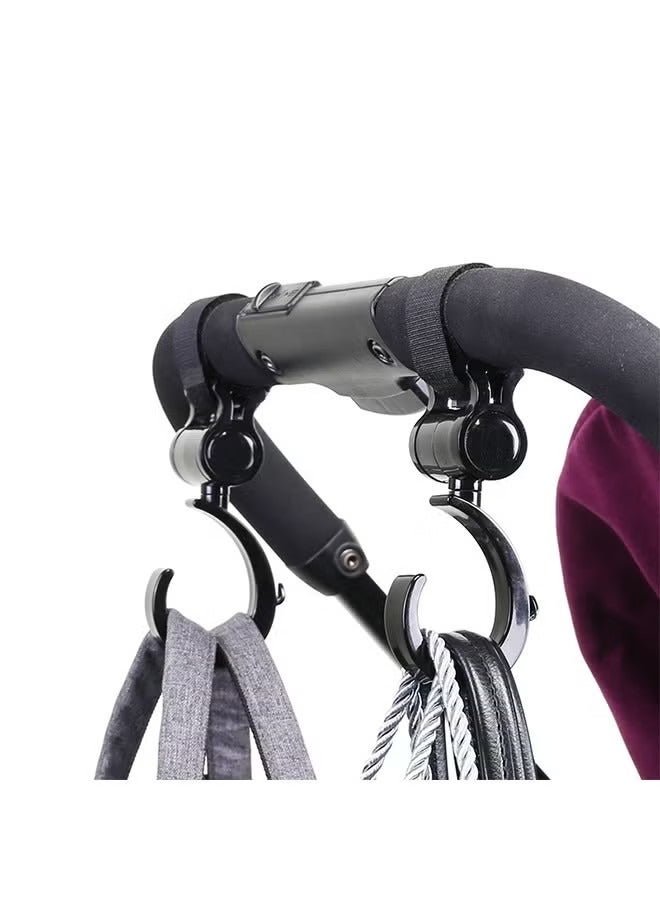 Baby Stroller Hooks Clips, Convenient Stroller Accessories Mommy Bag Hooks for Hanging Diaper Bags Purse, Stroller Organizer, Perfect for all kinds of strollers, Pushchair, Buggy ，Pack of 2 - Image 3