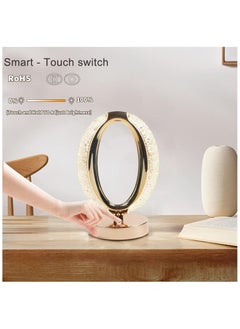 QSHOP QShop®️ Cordless Crystal Table Lamp, USB Rechargeable, 3 Lighting Modes LED Touch Lamp, Portable Metal Lamps for Bedroom Restaurant Living Room, Multi Color  - Image 2