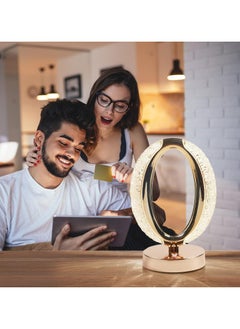 QSHOP QShop®️ Cordless Crystal Table Lamp, USB Rechargeable, 3 Lighting Modes LED Touch Lamp, Portable Metal Lamps for Bedroom Restaurant Living Room, Multi Color  - Image 5