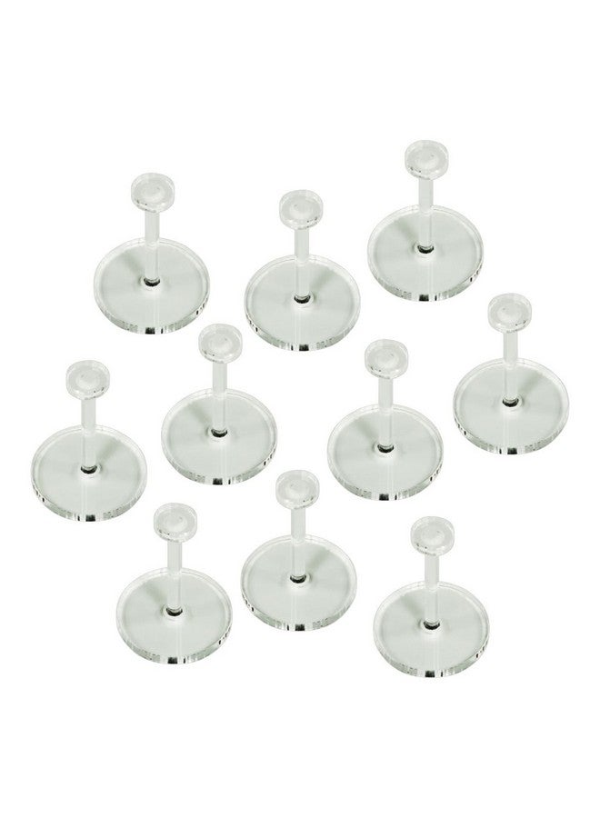 LITKO 27mm Circular Flight Stand Kit | Compatible with Star Wars: Legion | 3mm Clear with 1.25 inch Peg | 10 Pack - Image 1