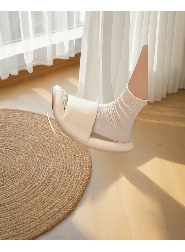 Summer Soft Sole Indoor Home Slippers Silent and Fragrant Couple Slippers Yellow - Image 5