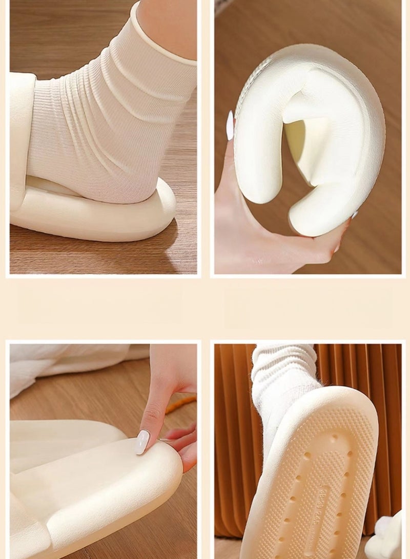 Summer Soft Sole Indoor Home Slippers Silent and Fragrant Couple Slippers Yellow - Image 4