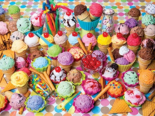 RoseArt - Kodak Premium - Variety of Colorful Ice Cream - 1000 Piece Jigsaw Puzzle for Adults - Image 2