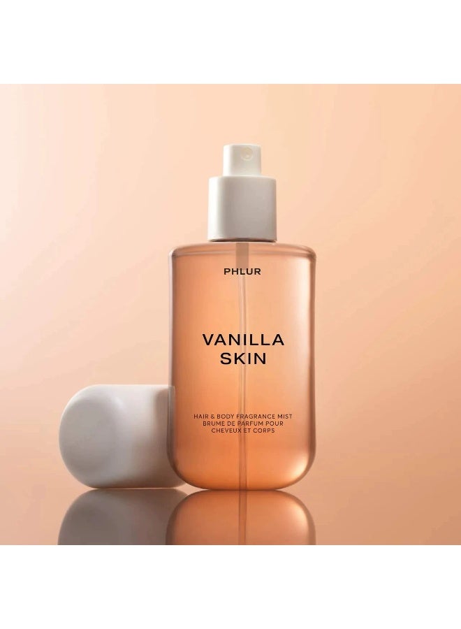 Vanilla Skin Body Mist - عطر ضباب الجسم والشعر - رذاذ الجسم الفانيلي مع الفلفل الوردي ، خشب الكشمير ، خشب الصندل 240 مل