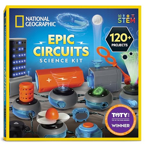 Blue Marble National Geographic Circuit Maker Kit - Electronics Kit for Kids with 120 Electrical Circuit Projects, Electric Circuit STEM Toy, Electronic Projects, Electrical Circuit Kit for Kids, Electricity Kit - Image 1