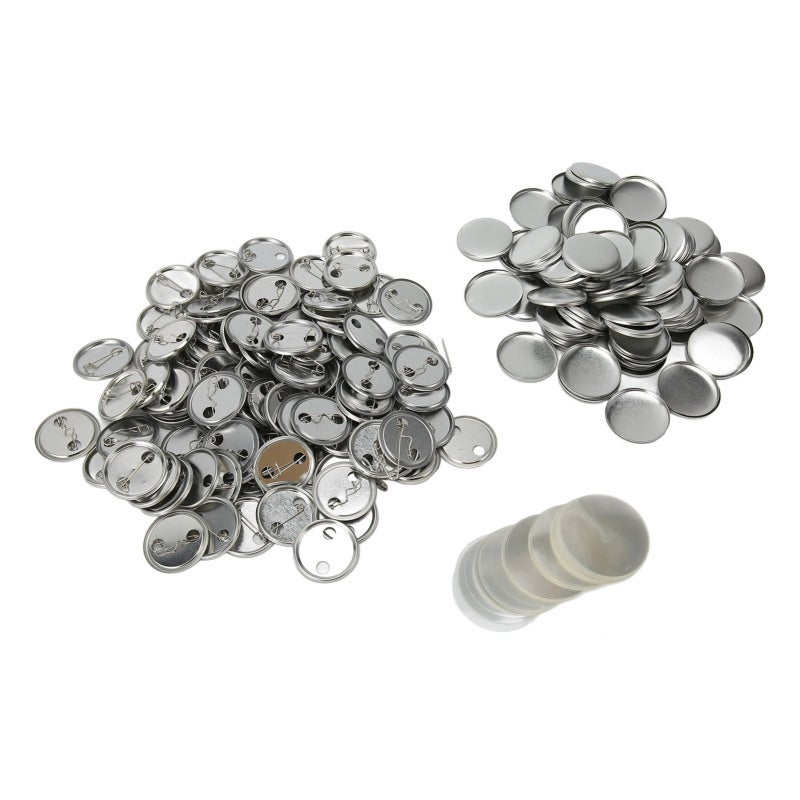 Blank Button Badge Parts 32MM Rust Prevention Iron Material - Easy To Print Round Button Badge for DIY School Activities Personalized Gifts Backpacks Hats - Image 2
