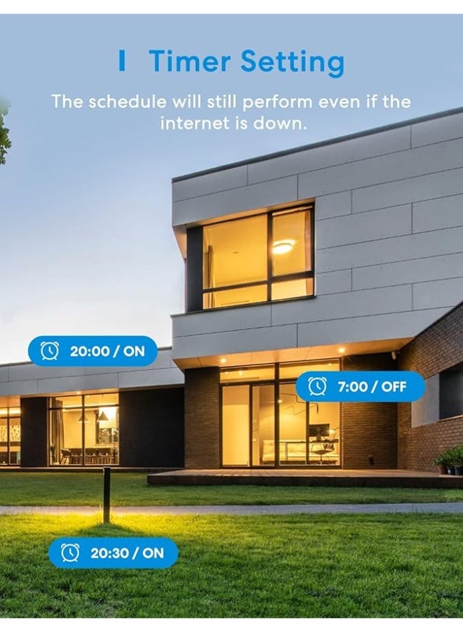 Meross Smart Bulb, 4 Pack LED Smart Light Bulb,Multicolor, with Timer, Compatible with Apple HomeKit, Alexa, Google Home and SmartThings, E27 2700K-6500K RGBWW Wi-Fi Dimmable Bulb - Image 2