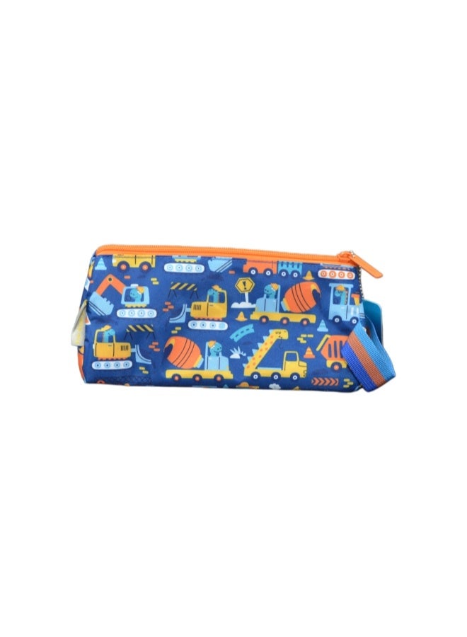 Five dream house Dinosaur Excavator 3D Stereo Pencil Case 420D+PU Double Layer Large Capacity Student Pencil Bag 19 Colors Available - Image 2