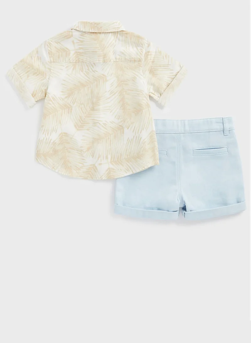 mothercare Kids Printed Shirt & Shorts Set