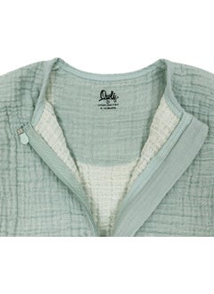 Owli Lovelayers 4 Layer Muslin Sleeping Bag Mint Green  - Image 3