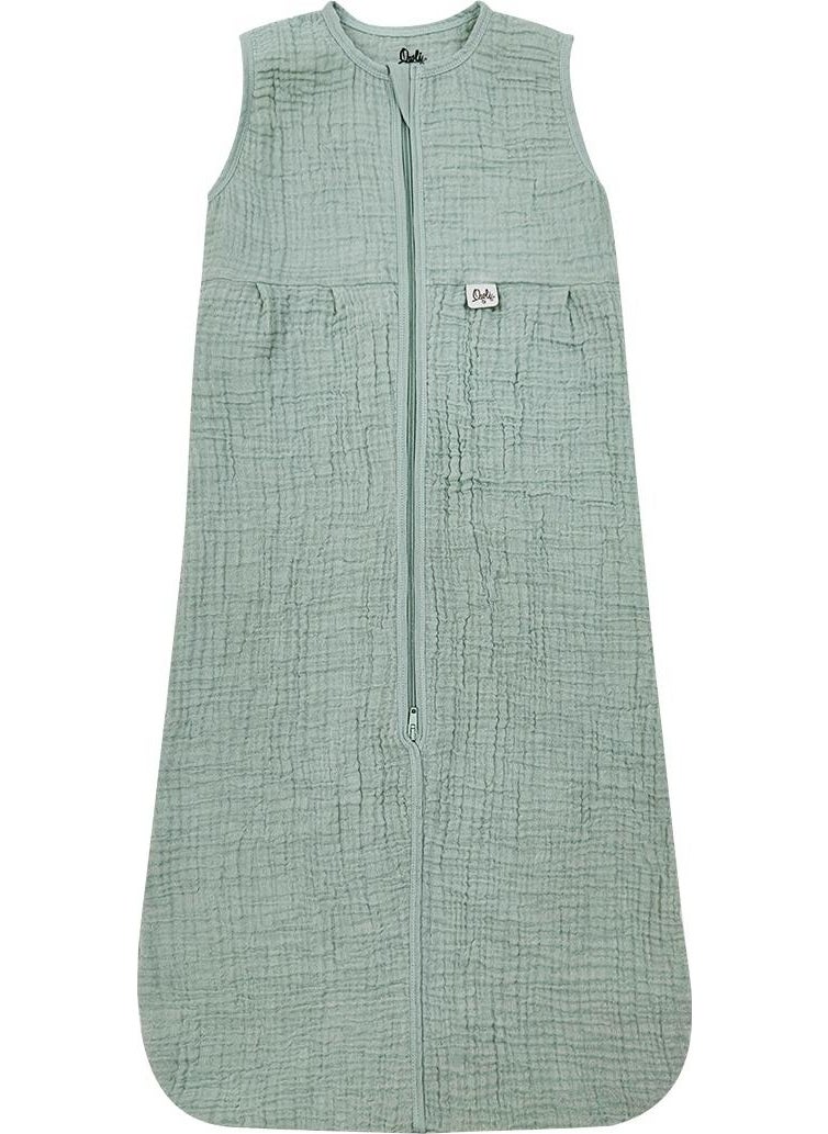 Owli - Lovelayers 4 Layer Muslin Sleeping Bag Mint Green - Image 1