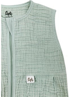 Owli Lovelayers 4 Layer Muslin Sleeping Bag Mint Green  - Image 4