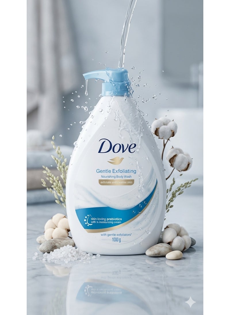 Dove Gentle Exfoliating and Nourishing Sea Minerals Body Wash 1000 ML - Image 2