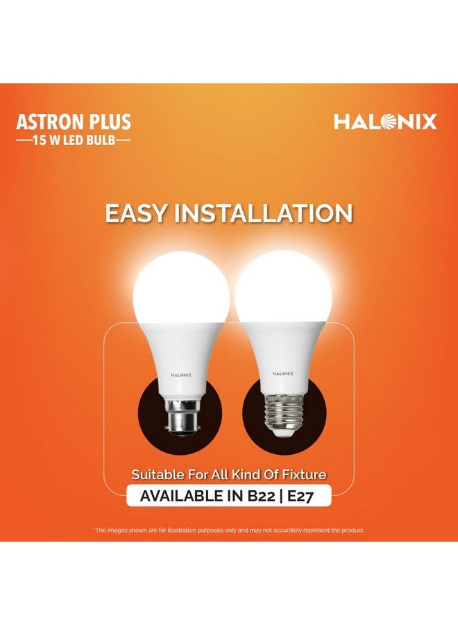 Halonix 15W Led Bulb | Cool Day Light (6500K)| Base- B22 | Energy Efficient | Surge Protection | Pack of 6 - Image 2