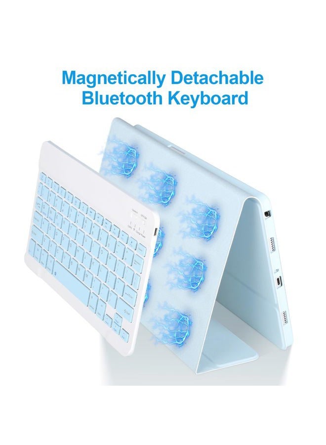 APHBZGE Keyboard Case for Samsung Galaxy Tab A9+/Plus 11'' 2023(SM-X210/X216/X218),Case with Keyboard for Samsung Tab A9+ with S Pen Holder,Detachable Bluetooth Keyboard for Galaxy A9 Auto Wake/Sleep (Blue) - Image 5