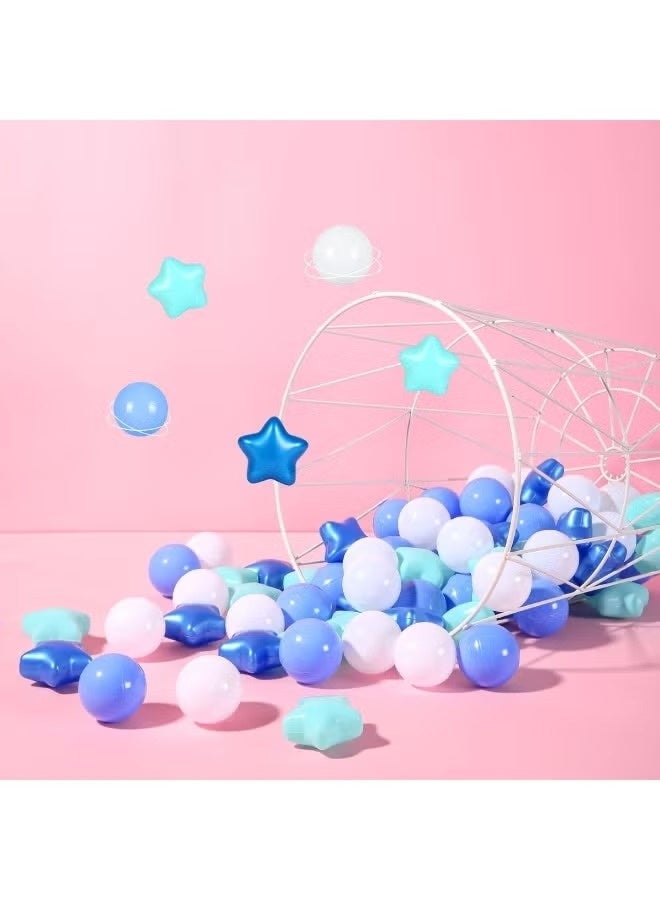 Huitich Pack Of 50 Thickened Five-Pointed Star Ocean Ball – Baby Chewable Wave Ball Pool Toy (5.5 cm, Mixed Colors) - Image 2