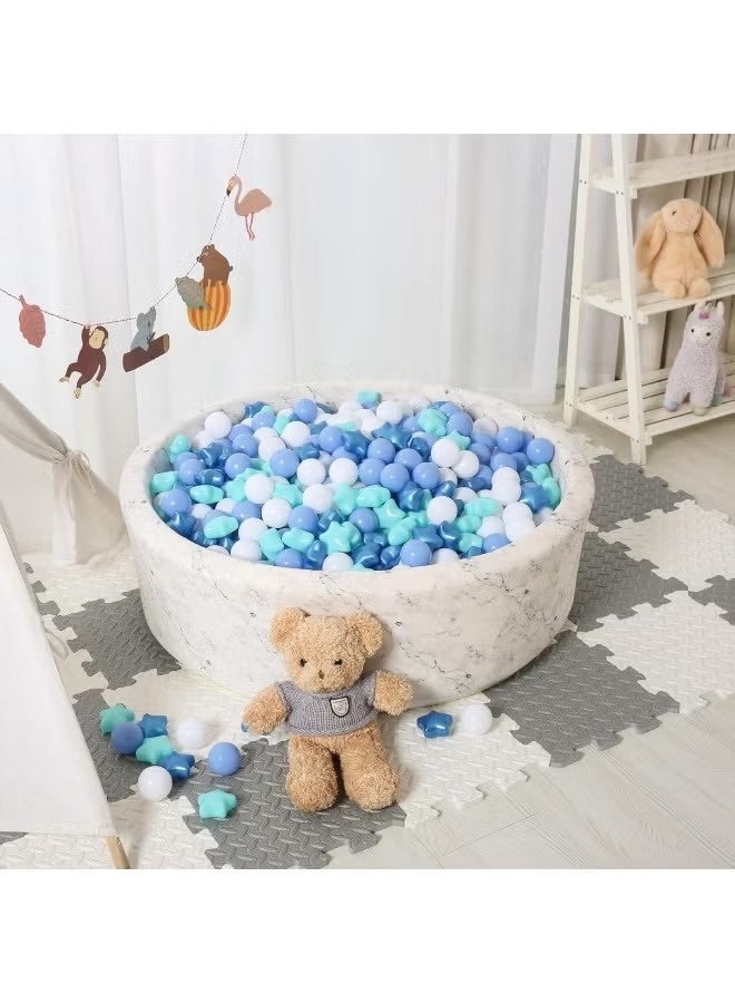 Huitich Pack Of 50 Thickened Five-Pointed Star Ocean Ball – Baby Chewable Wave Ball Pool Toy (5.5 cm, Mixed Colors) - Image 3