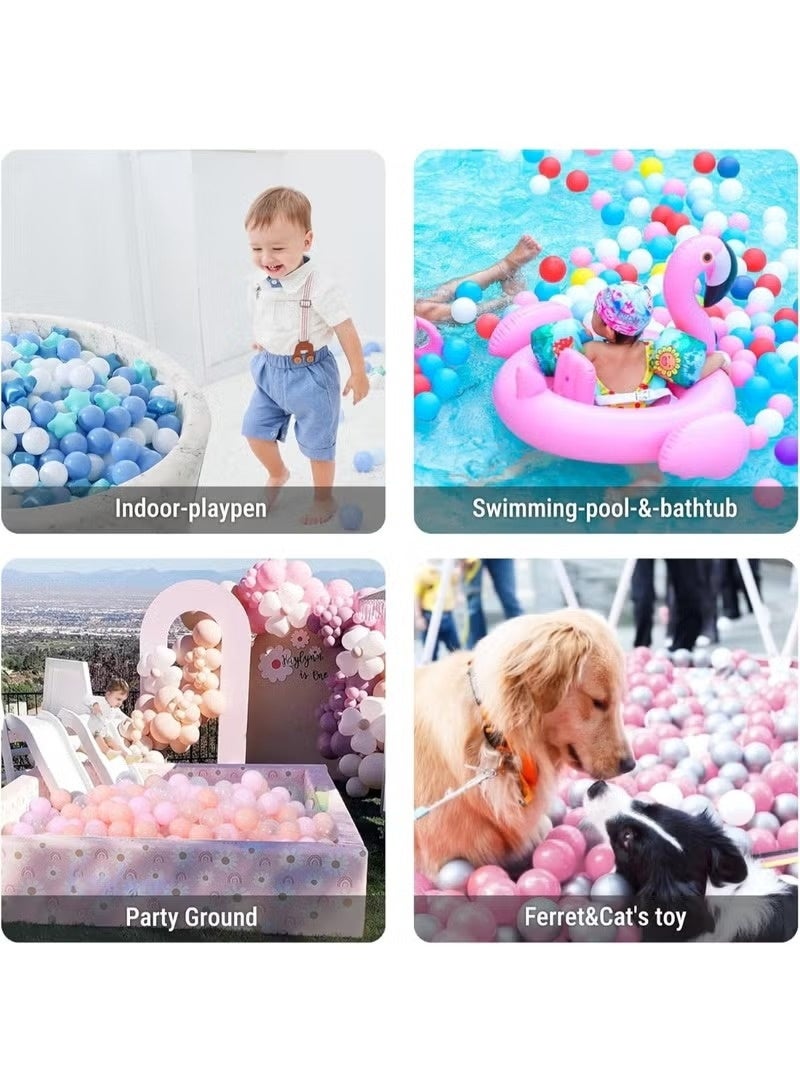 Huitich Pack Of 50 Thickened Five-Pointed Star Ocean Ball – Baby Chewable Wave Ball Pool Toy (5.5 cm, Mixed Colors) - Image 4