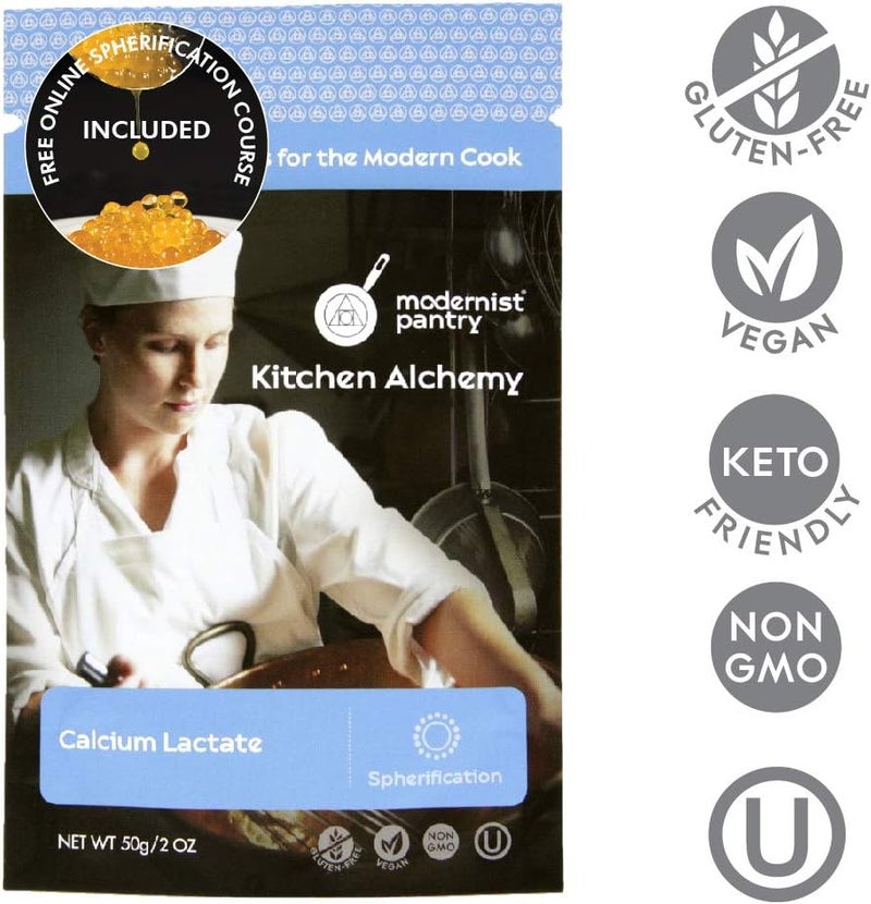 Modernist Pantry Pure Calcium Lactate - 50g/2oz - Image 2