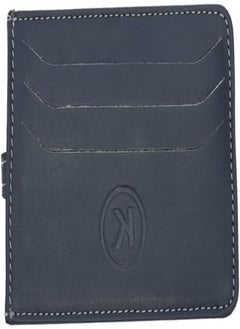 Genuine Leather Card Case And Card Holder For Men Grey